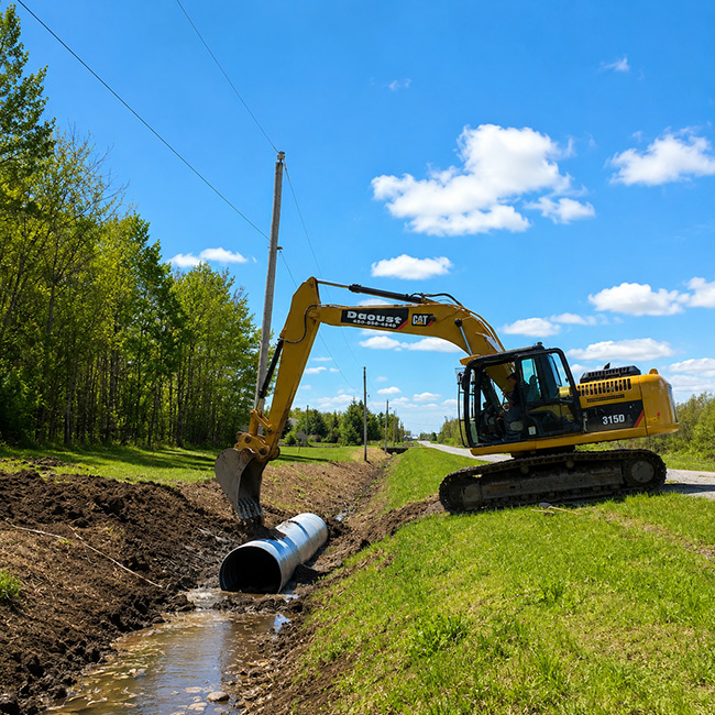 Travaux de voirie et pavage